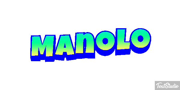 Manolo Efecto de texto