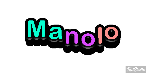 Manolo Efecto de texto