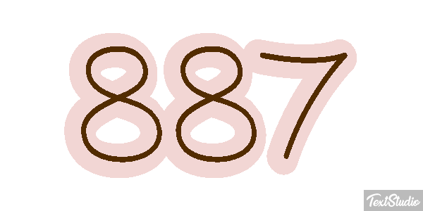 887 Efekt tekstowy