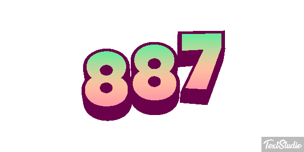 887 Efekt tekstowy