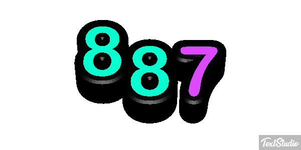 887 Efekt tekstowy