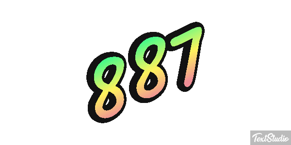 887 Efekt tekstowy