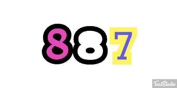 887 Efekt tekstowy
