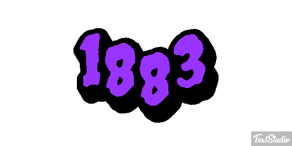1883 Text effect