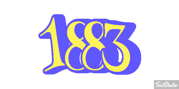 1883 Text effect