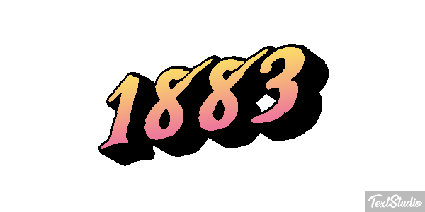 1883 Text effect