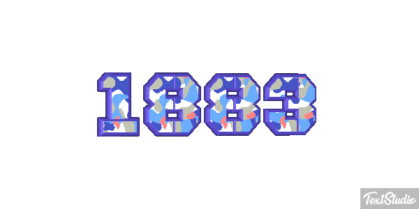 1883 Text effect