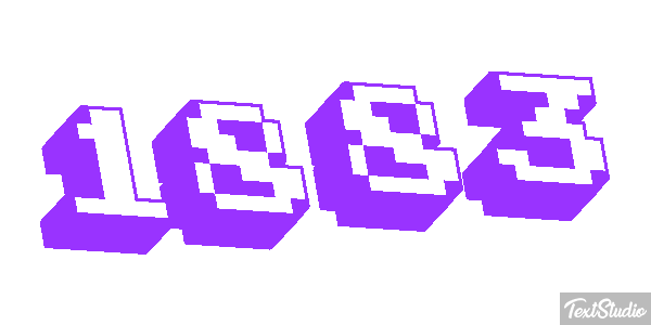 1883 Text effect
