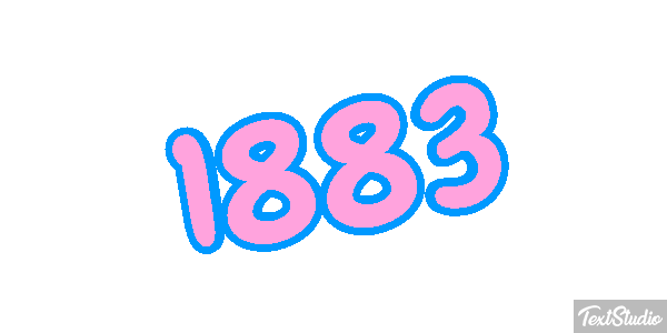1883 Text effect