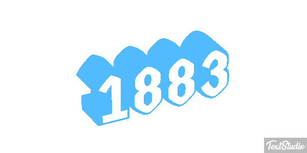 1883 Text effect