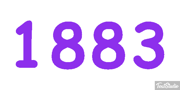 1883 Text effect