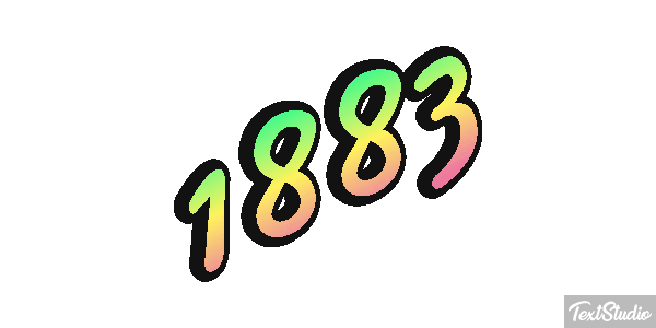 1883 Text effect