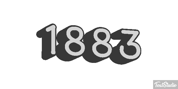 1883 Text effect