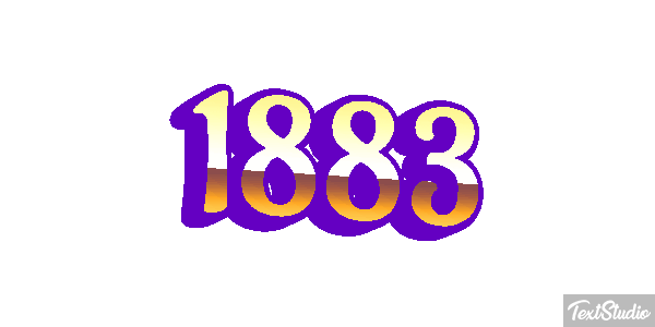 1883 Text effect