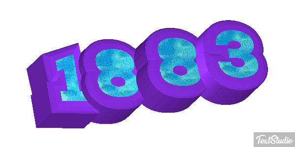 1883 Text effect