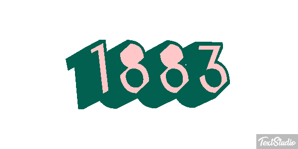 1883 Text effect