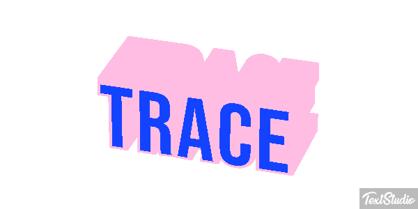 Trace Effet de texte