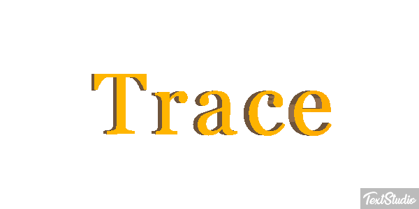 Trace Effet de texte