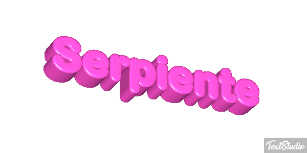 Serpiente Efecto de texto