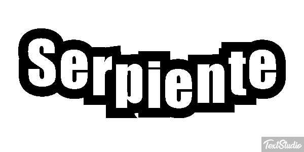 Serpiente Efecto de texto