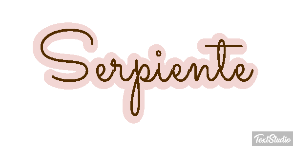 Serpiente Efecto de texto