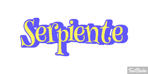 Serpiente Efecto de texto