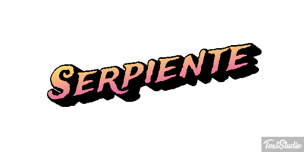 Serpiente Efecto de texto