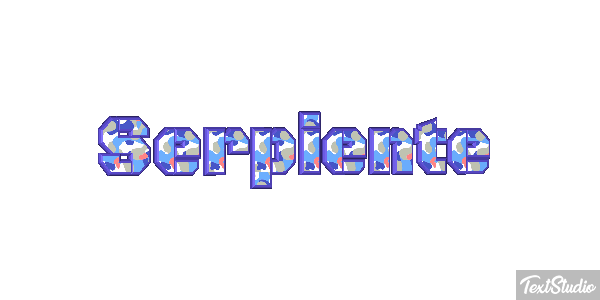 Serpiente Efecto de texto