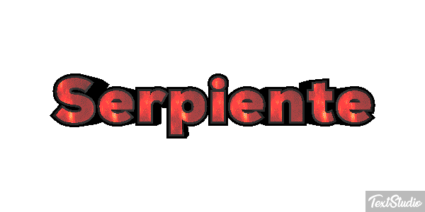 Serpiente Efecto de texto