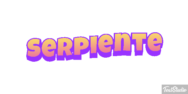 Serpiente Efecto de texto