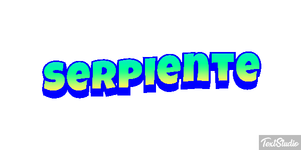 Serpiente Efecto de texto