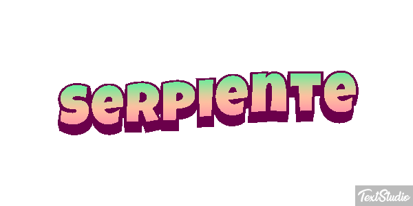 Serpiente Efecto de texto