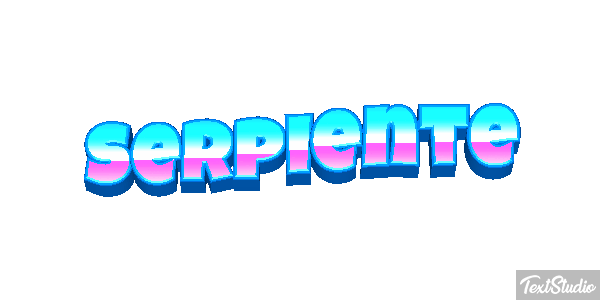 Serpiente Efecto de texto