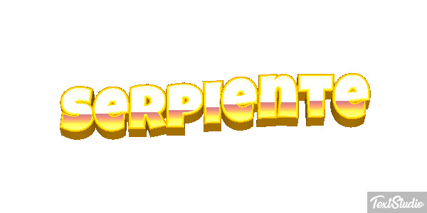 Serpiente Efecto de texto
