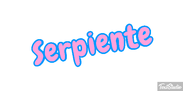 Serpiente Efecto de texto