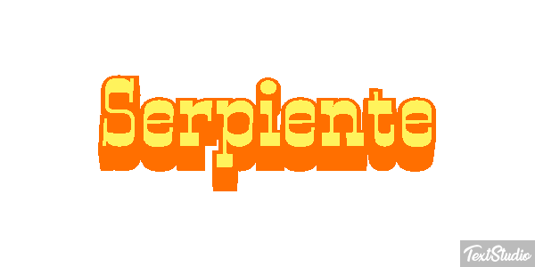 Serpiente Efecto de texto