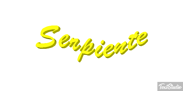 Serpiente Efecto de texto