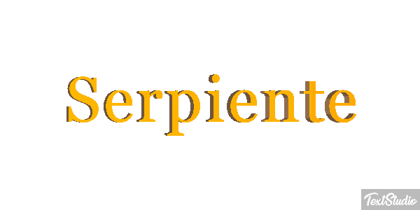 Serpiente Efecto de texto