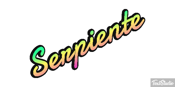 Serpiente Efecto de texto