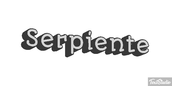 Serpiente Efecto de texto