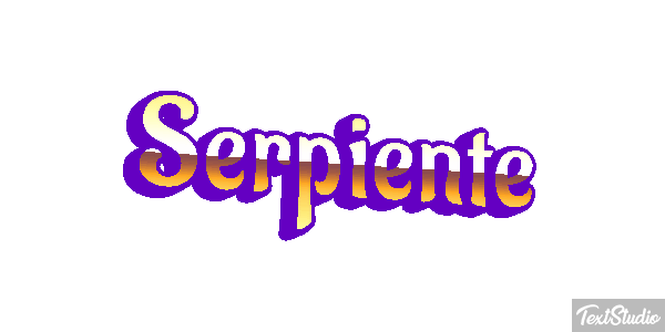 Serpiente Efecto de texto