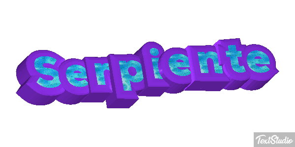 Serpiente Efecto de texto