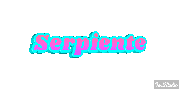 Serpiente Efecto de texto