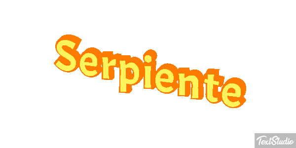 Serpiente Efecto de texto