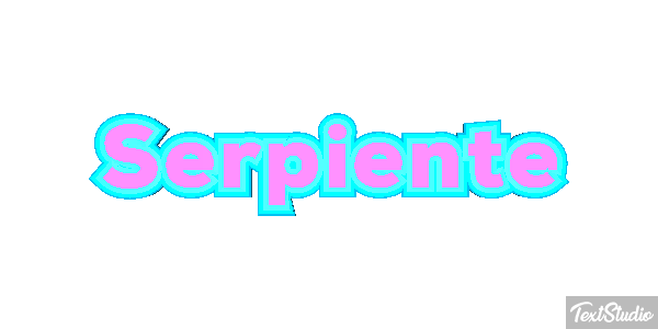 Serpiente Efecto de texto