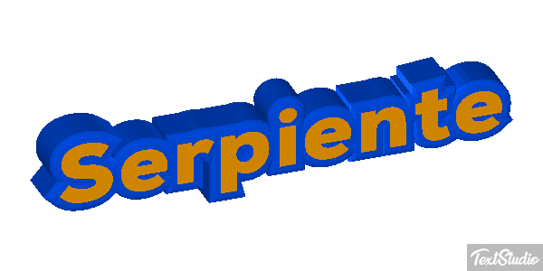 Serpiente Efecto de texto