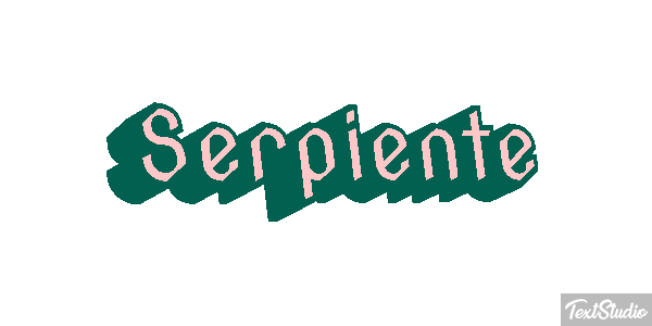 Serpiente Efecto de texto