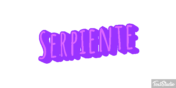 Serpiente Efecto de texto