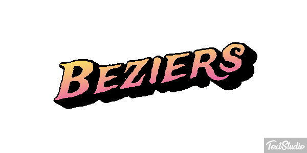 Béziers Текстовый эффект