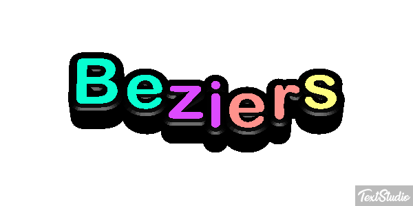Béziers Текстовый эффект